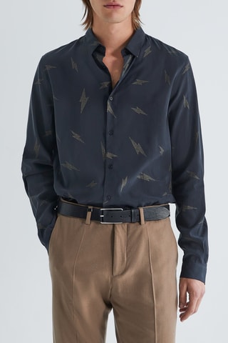 Chemise slim - Noir - IKKS