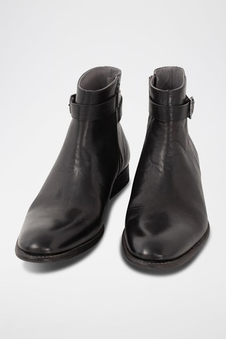 Boots en cuir de veau - Noir - IKKS