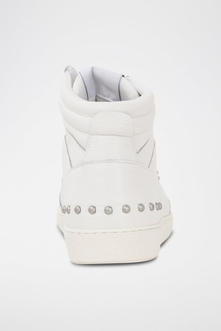 Baskets montantes en cuir de veau - Blanc - IKKS
