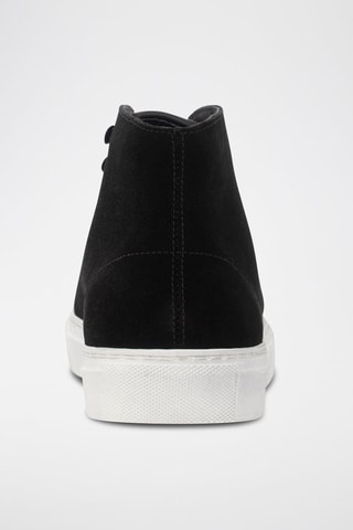 Baskets montantes en cuir de veau - Noir - IKSS