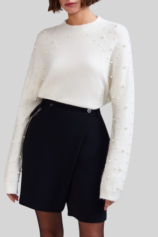 Pull en laine - Écru - IKKS