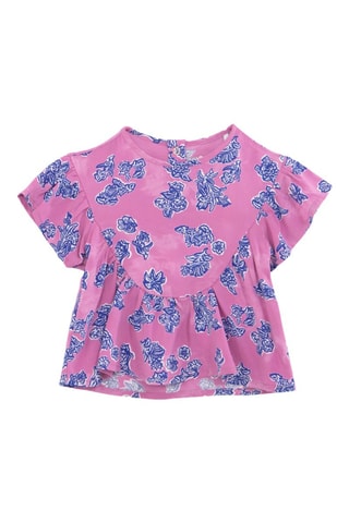 Blouse et pantalon - Mauve et bleu - IKKS