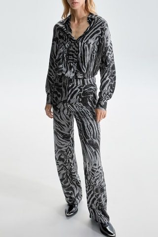 Pantalon wide legs - Gris - IKKS