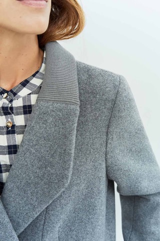 Manteau en laine - Gris - One Step
