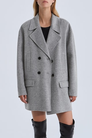 Manteau en laine - Gris clair chiné - IKKS