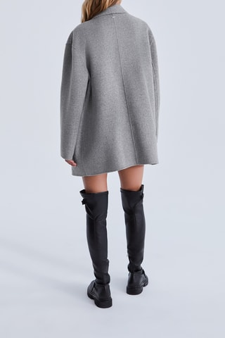 Manteau en laine - Gris clair chiné - IKKS