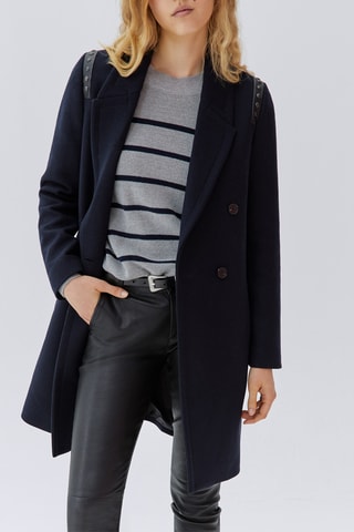 Manteau en laine - Bleu marine - IKKS