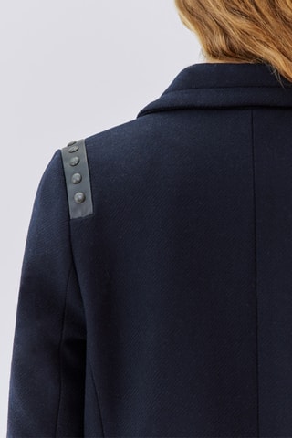 Manteau en laine - Bleu marine - IKKS