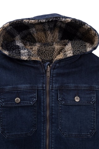 Veste à capuche réversible - Bleu marine et beige - IKKS Junior