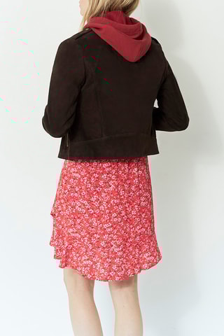 Veste en cuir de chèvre - Marron - One Step
