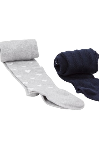 2 paires de collants - Gris - IKKS