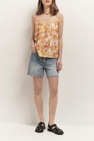 Top en lin - Orange - One Step