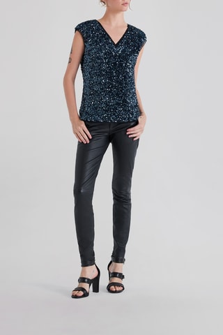 Top réversible - Bleu - IKKS