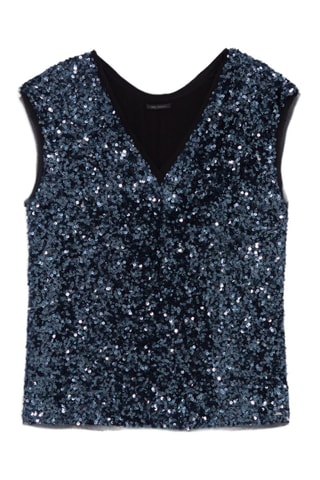 Top réversible - Bleu - IKKS