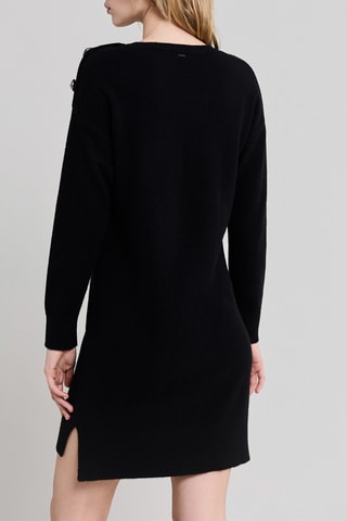 Robe pull en laine - Noir - IKKS