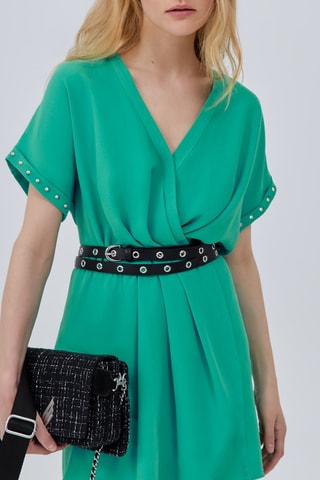 Robe portefeuille - Turquoise - IKKS