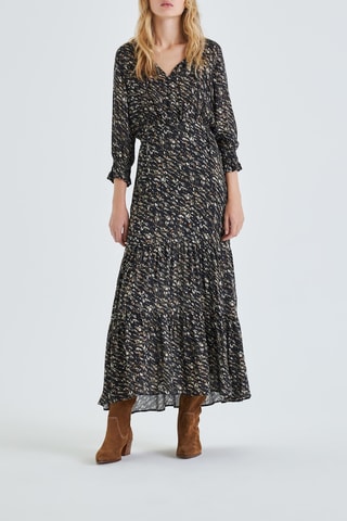 Robe longue - Noir et beige - IKKS