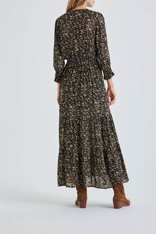 Robe longue - Noir et beige - IKKS