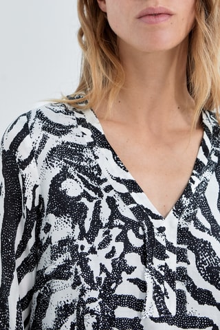 Robe droite - Ecru et noir - IKKS