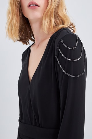 Robe droite - Noir - IKKS