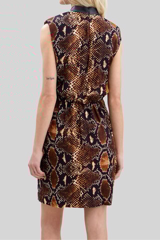 Robe fourreau - Marron - IKKS