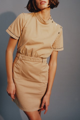 Robe droite - Camel - IKKS