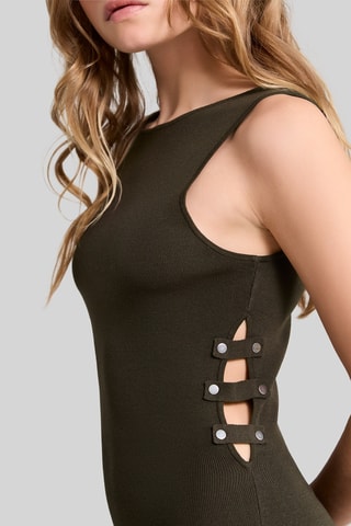Robe fourreau - Kaki - IKKS