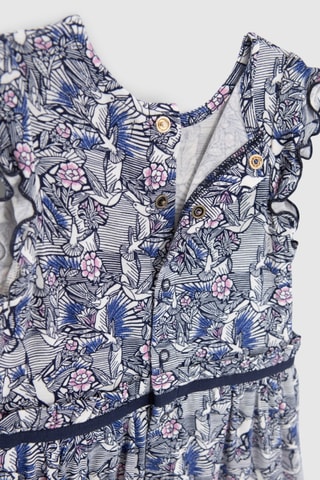 Robe - Ecru et bleu - IKKS