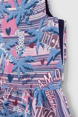 Robe - Rose et bleu - IKKS