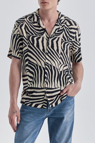 Chemise regular - Noir - IKKS