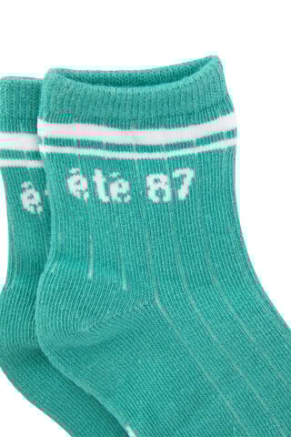 2 paires de chaussettes - Beige et vert - IKKS