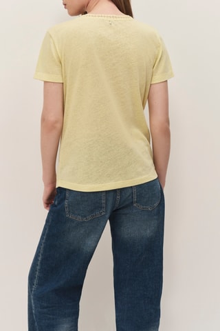 T-shirt en lin - Jaune - One Step