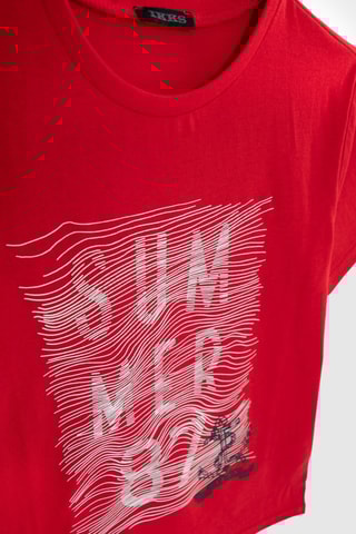 T-shirt - Rouge - IKKS
