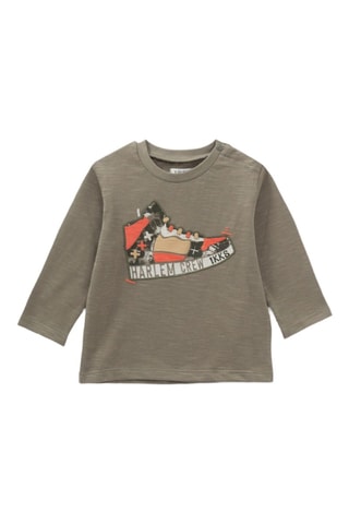 T-shirt en coton biologique - Kaki - IKKS Junior