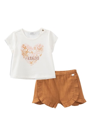 T-shirt et short - Écru - IKKS