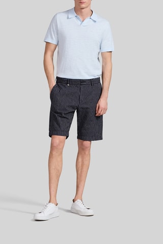 Bermuda chino en lin - Bleu marine - IKKS