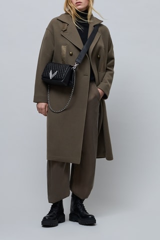 Manteau en laine - Kaki - IKKS
