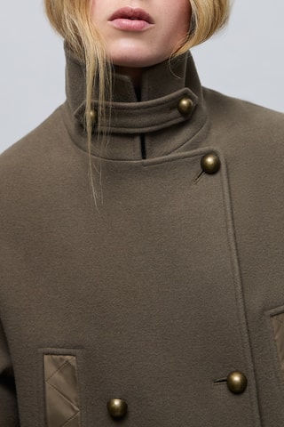Manteau en laine - Kaki - IKKS