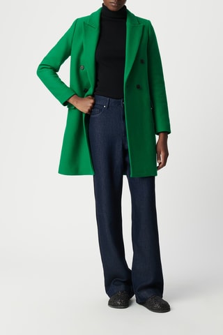 Manteau en laine - Vert - IKKS