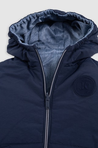 Doudoune réversible à capuche - Bleu marine - IKKS