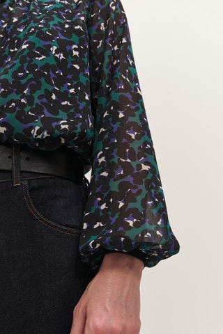 Blouse - Noir et vert  - One Step