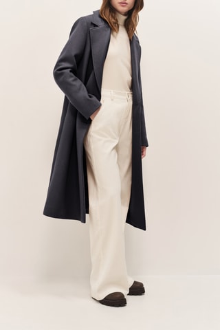 Manteau en laine - Gris foncé  - One Step