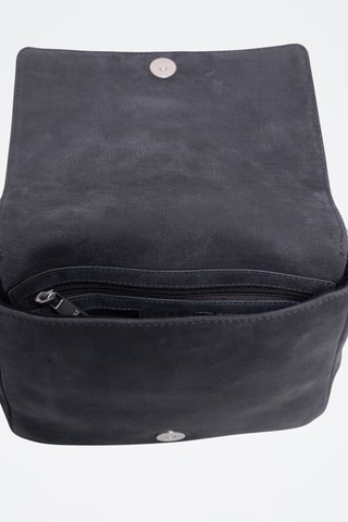 Sac bandoulière en cuir de veau - Anthracite - IKKS