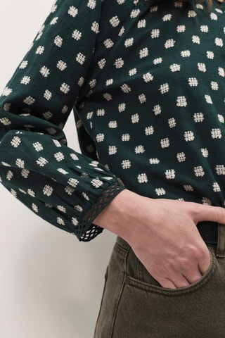 Blouse - Vert foncé  - One Step