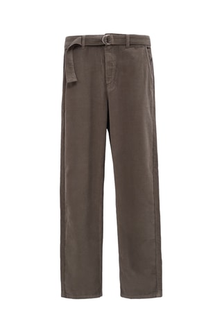 Pantalon casual en velours - Marron - IKKS