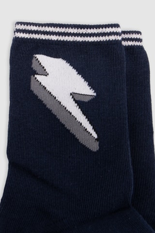 3 paires de chaussettes - Bleu roi, bleu marine et gris - IKKS
