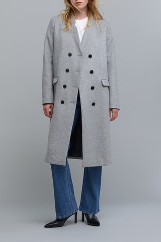 Manteau en laine - Gris - IKKS