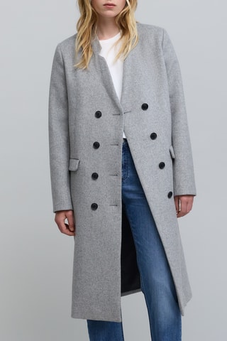 Manteau en laine - Gris - IKKS