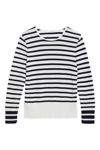 Pull - Blanc et bleu marine - IKKS