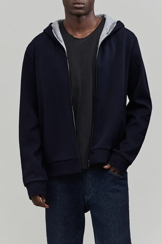 Sweat à capuche - Bleu marine - IKKS